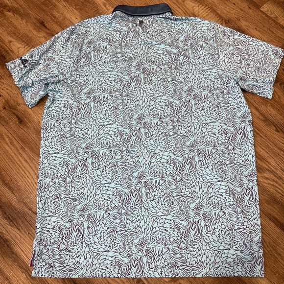 Greyson Den Of Thieves Polo Golf Shirt Size XL Daniel Island Club Logo Skytone - Picture 7 of 10